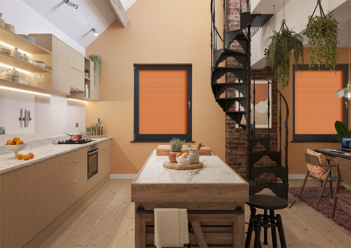 Obscura, Tangerine - Stick Fit Honeycomb Blind - Image 9